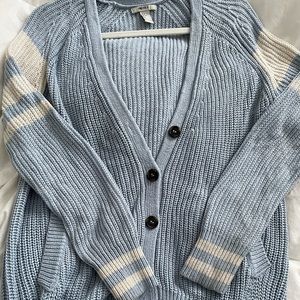 Varsity light blue cardigan
